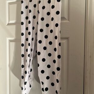 Cato White Polka Dot Leggings